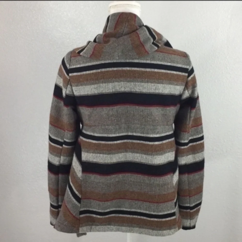 Anthro Otis & Maclain stripe oversized wool jacket
